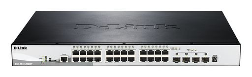 28-PORT GIGABIT SMARTPRO STACKABLE POE SWITCH WITH 24 RJ45 AND 4 SFP+ 10G PORTS. POE BUDGET 370W.