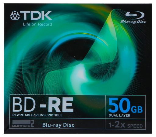 <NLA>TDK BLU-RAY DUAL LAYER BD-RE 50GB SINGLE DISC