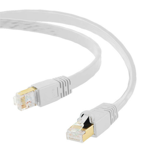 CAT8 FLAT ETHERNET CABLE SHIELDED U/FTP 40GbE