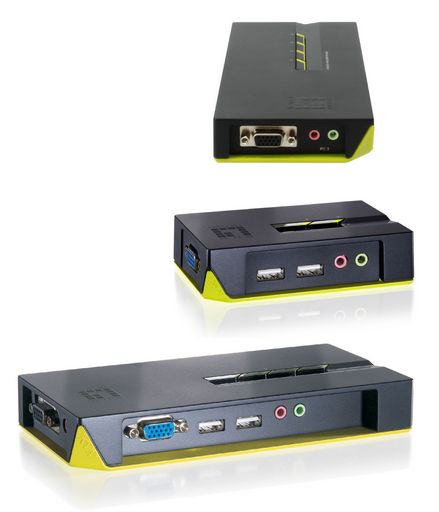 4-Port USB KVM Switch with Audio - Level1