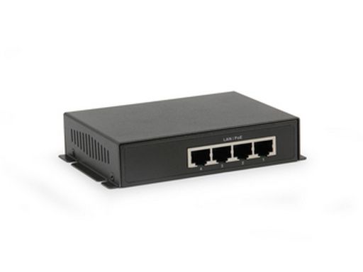 PoE over Hybrid Cable Receiver 4 PoE Outputs - Level1