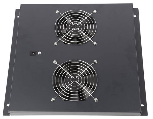 TWO FANS IN A METAL PANEL