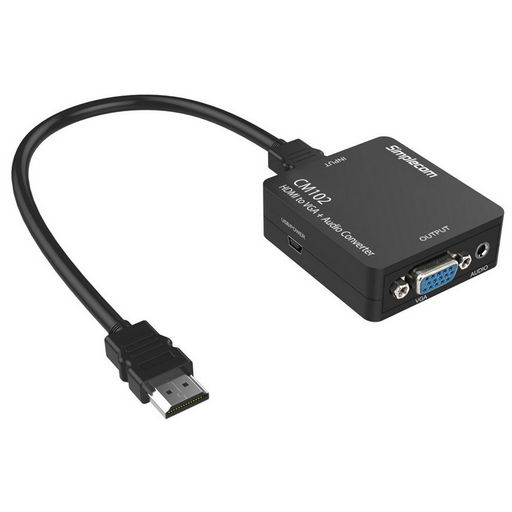 HDMI TO VGA & 3.5MM STEREO AUDIO CONVERTER