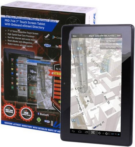 <NLA>LASER 10 Inch ANDROID MULTIMEDIA TABLET WITH STREET DIRECTORY