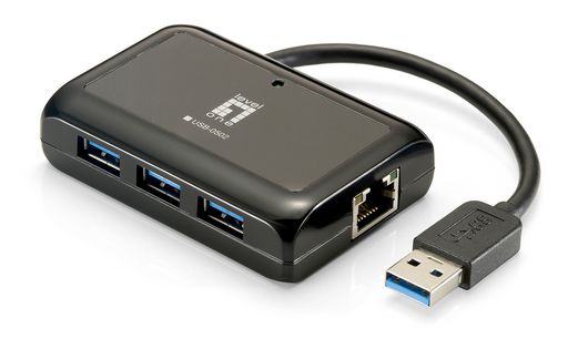 <NLA>3x USB 3.0 HUB WITH 1000M ETHERNET ADAPTOR