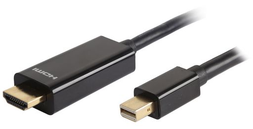 MINI-DISPLAYPORT TO HDMI LEAD BLACK