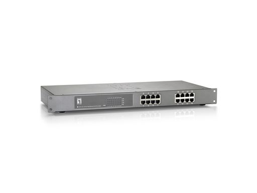 16-Port Fast Ethernet PoE Switch 802.3at/af PoE 120W - Level1