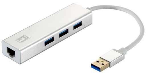 <NLA>USB-A TO 3x USB-A HUB & ETHERNET ADAPTOR