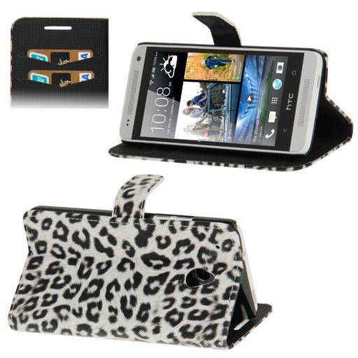 <NLA>LEOPARD TEXTURE HORIZONTAL FLIP LEATHER CASE WITH CARD HOLDER.