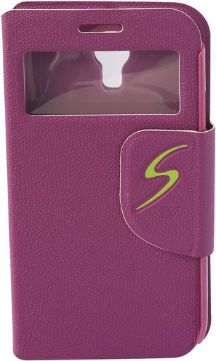 <OLD><NLA>GALAXY S4 S-TYPE LEATHER CASE WITH CALLER ID SPACE