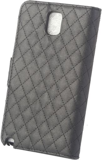 <OLD>GALAXY NOTE-3 LEATHER CASE WITH GRID PATTERN