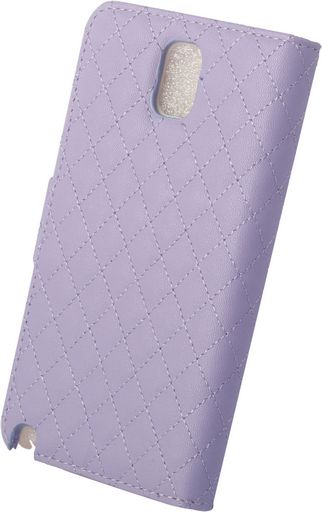 <OLD>GALAXY NOTE-3 LEATHER CASE WITH GRID PATTERN