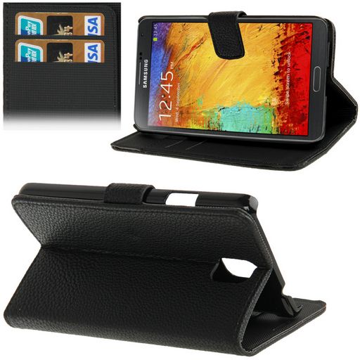 GALAXY NOTE-3 LICHI PATTERN CASE WITH CARDHOLDER