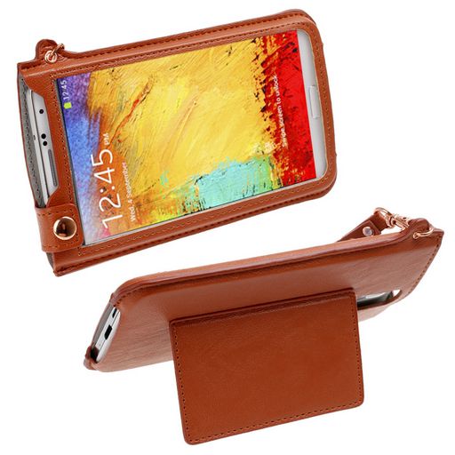 <OLD>GALAXY NOTE-3 VERTICAL SLIP IN LEATHER POUCH
