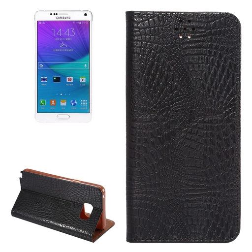 CROCODIAL TEXTURE VERTICAL FLIP LEATHER CASE WITH STAND