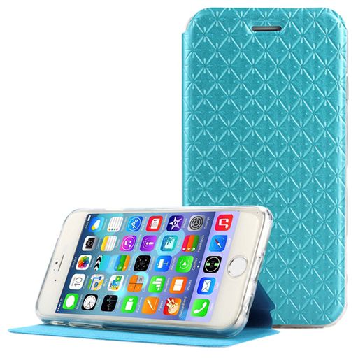 SLIM HORIZONTAL FLIP CASE WITH PATTERNED LEATHER FOR iPHONE 6 / 6S