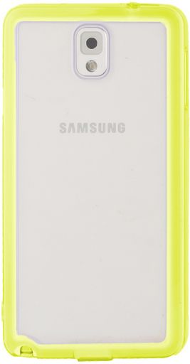 <OLD>GALAXY NOTE-3 SOFT BUMPER WITH CLEAR BACK CASE