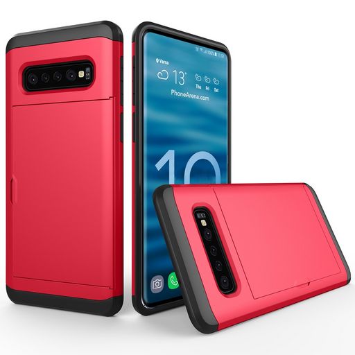 HARD SHELL CASE WITH CARD HOLDER FOR GALAXY S10+
