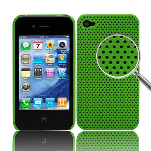 ONE PIECE MESH STYLE HARD CASE SHELL FOR APPLE iPHONE 4 / 4S