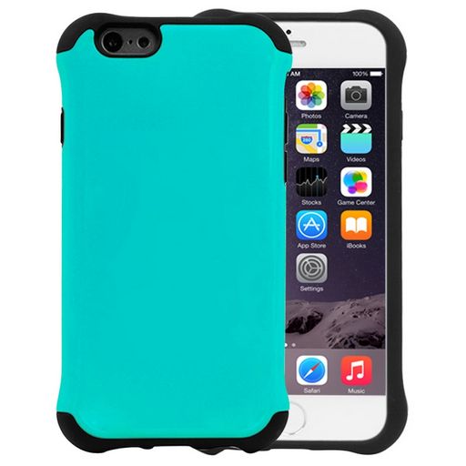 CURVED SILICON AND PLASTIC PROTECTIVE CASE FOR APPLE IPHONE 6 PLUS