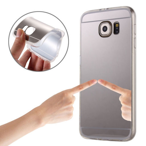 FLEXIBLE GEL CASE WITH REFLECTIVE BACK