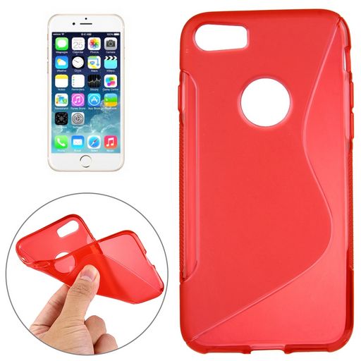 S-SHAPED SOFT TPU CASE FOR IPHONE 7/8/SE2