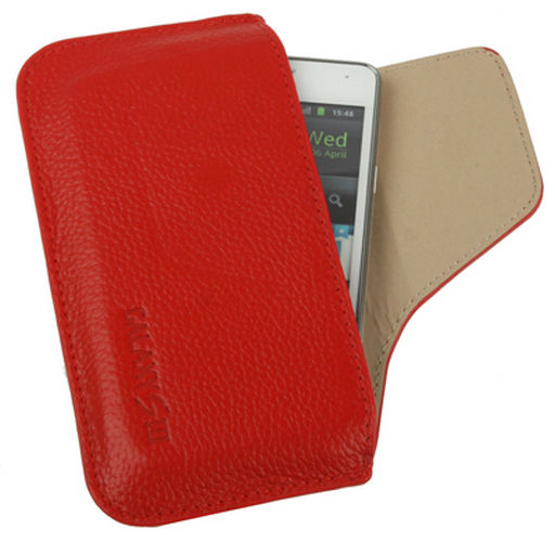 UNVERSAL SLIP-IN LEATHER CARRY POUCH