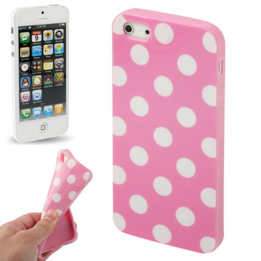 DOT PATTERN JELLY CASE FOR IPHONE 5 / 5S / SE