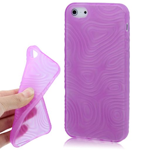THREE DIMENSIONAL WAVE TEXTURE JELLY CASE FOR IPHONE 5 / 5S / SE