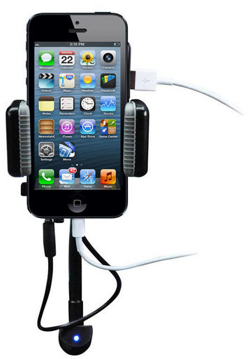 iPOD iPHONE TO FM TRANSMITTER CRADLE