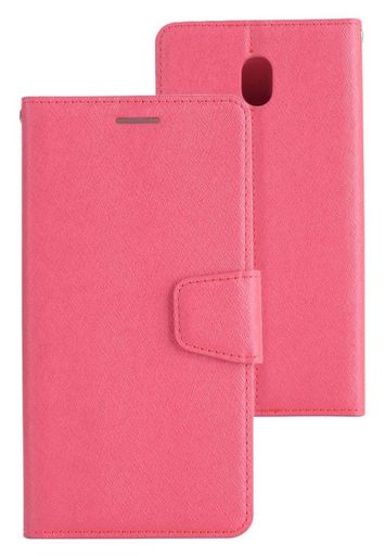 CROSS TEXTURE LEATHER CASE WITH CARD SLOTS FOR GALAXY J5 PRO