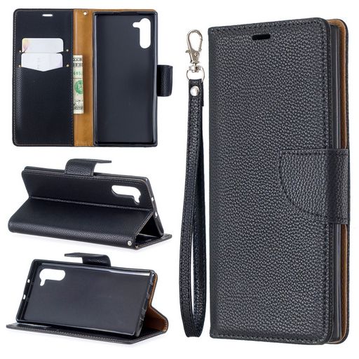 LITCHI TEXTURE HORIZONTAL FLIP LEATHER CASE WITH CARD HOLDER & STAND