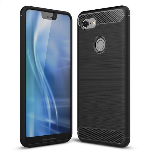 BRUSHED TEXTURE FLEXIBLE TPU CASE FOR GOOGLE PIXEL 3 XL