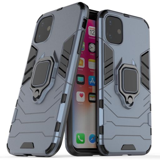 DUAL LAYER PROTECTIVE CASE FOR IPHONE 11 WITH RING / MAGNETIC HOLDER