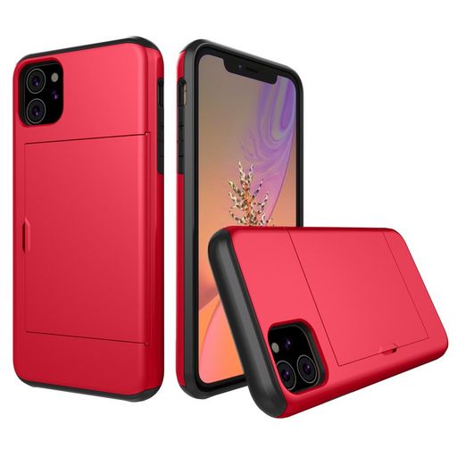 RUGGED ARMOUR CASE WITH CARD HOLDER FOR IPHONE 11