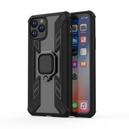 DUAL LAYER PROTECTIVE CASE FOR IPHONE 11 PRO MAX WITH RING / MAGNETIC HOLDER