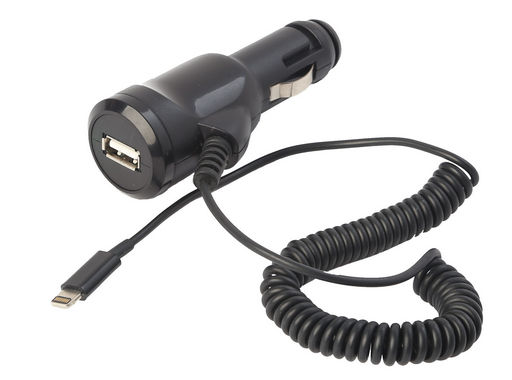 CAR CHARGER USB-A SOCKET + LIGHTNING LEAD 3.1A