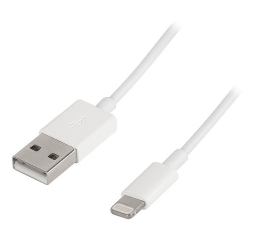 LIGHTNING TO TYPE-A USB CABLE 2M WHITE (MFi CERTIFIED)