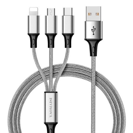 USB CHARGE CABLE WITH MULTI-PLUGS