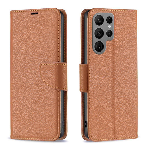 LEATHER CASE WITH POCKETS FOR GALAXY S23 ULTRA