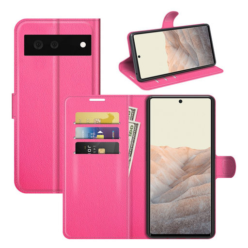 LITCHI TEXTURE HORIZONTAL FLIP LEATHER CASE WITH CARD HOLDER & STAND