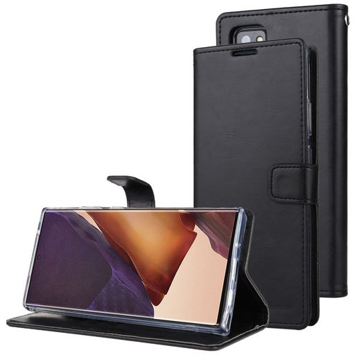 HORIZONTAL LEATHER CASE WITH CARD HOLDER FOR GALAXY NOTE 20 ULTRA