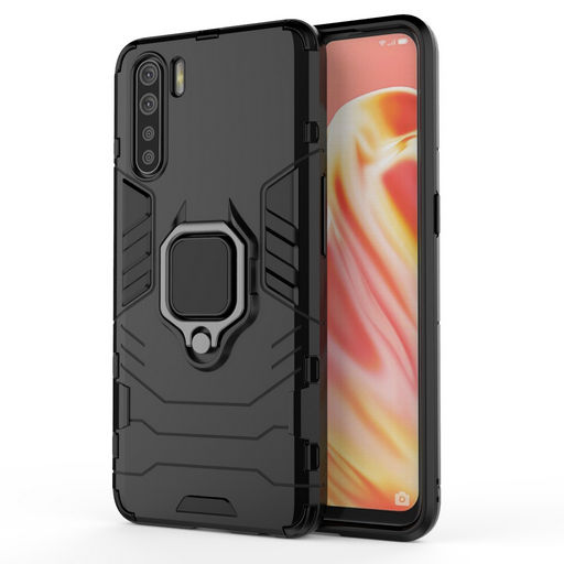 DUAL LAYER PROTECTIVE CASE FOR OPPO A91 WITH RING / MAGNETIC HOLDER