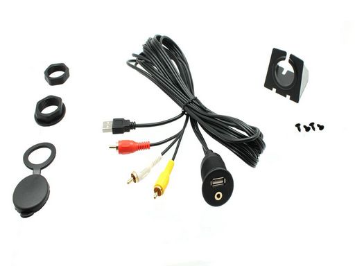 USB/AV AUX TO USB/RCA ADAPTOR PANEL MOUNT