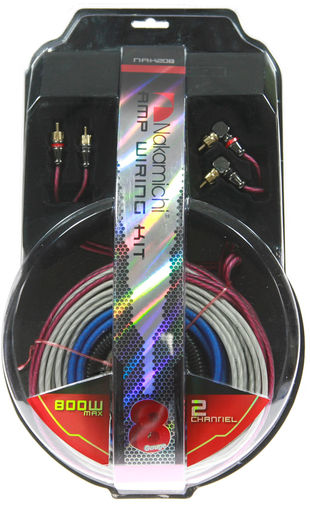 NAKAMICHI WIRING KIT 8 AWG - 2 CHANNEL [LIMITED STOCK]