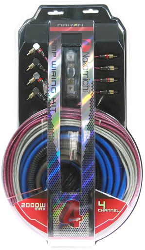 <NLA>NAKAMICHI WIRING KIT 4 AWG - 4 CHANNEL