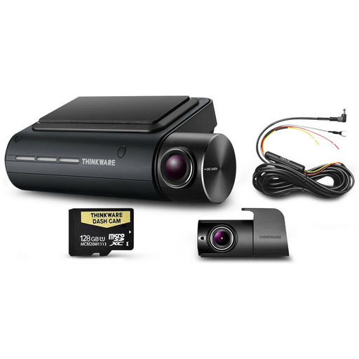 THINKWARE Q800D128 FRONT AND REAR DASH CAM W/ 128GB SD CARD