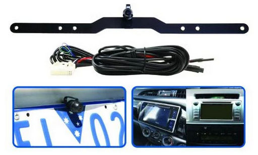 LICENCE PLATE MOUNT REVERSE CAMERA KIT TO SUIT TOYOTA HILUX 14-19