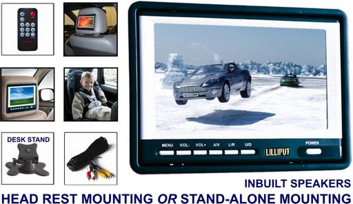 <NLA>7” TFT-LCD COLOUR MONITOR FLUSH-MOUNT