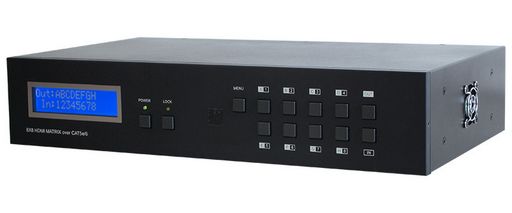 8x8 HDMI OVER HDBaseT MATRIX WITH IR, RS-232 & POC (PSE) - CYPRESS